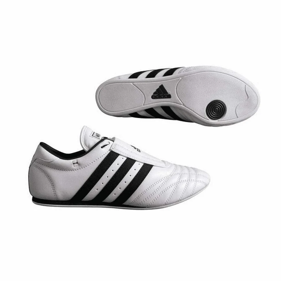 adidas SM-II Low Cut Sneaker (Weiß mit schwarzen Streifen), Größe 44