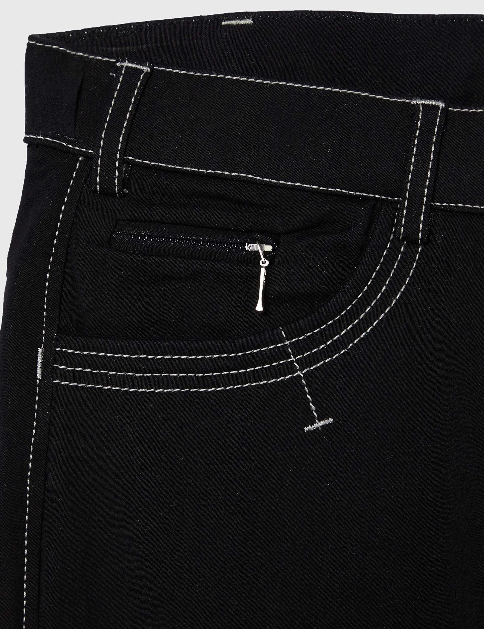 Covalliero Reithose Basic Plus für Herren in schwarz mit Hellen Nähten und Kniegrip