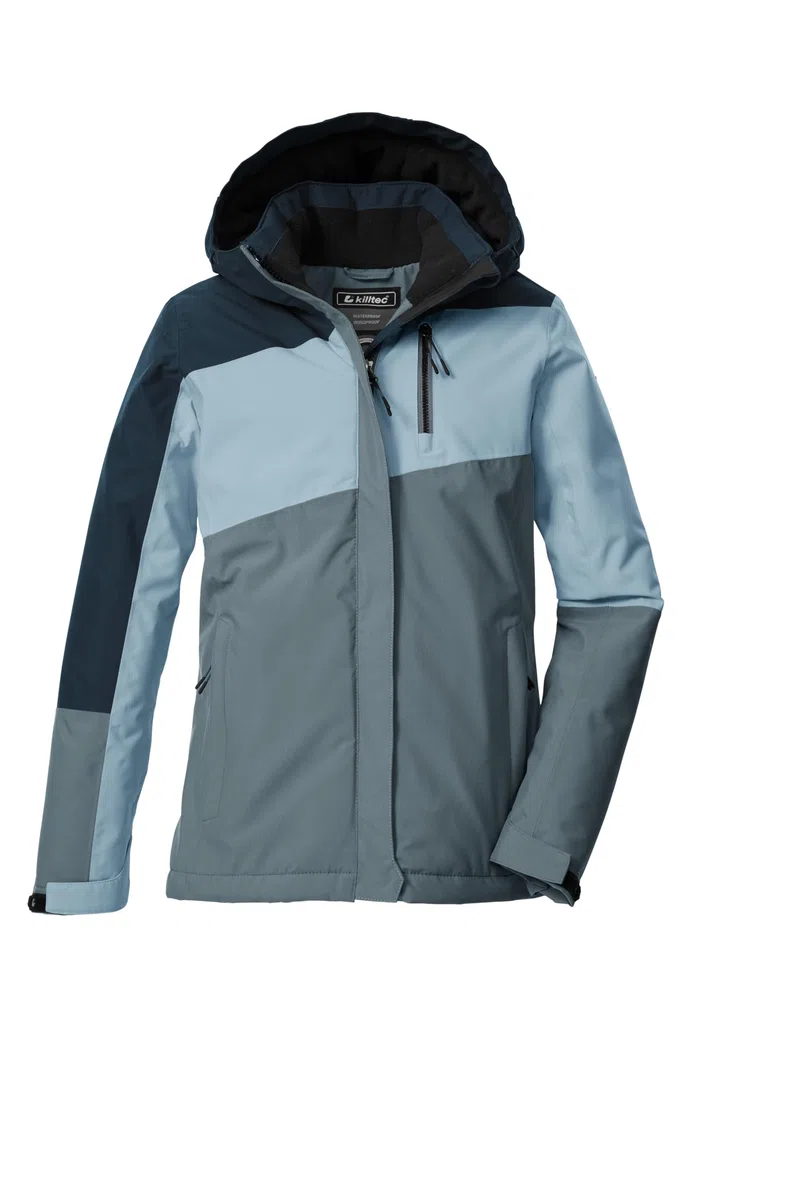Killtec Mädchen Kow 218 Grls Jckt Funktionsjacke/Outdoorjacke mit Kapuze und Schneefang