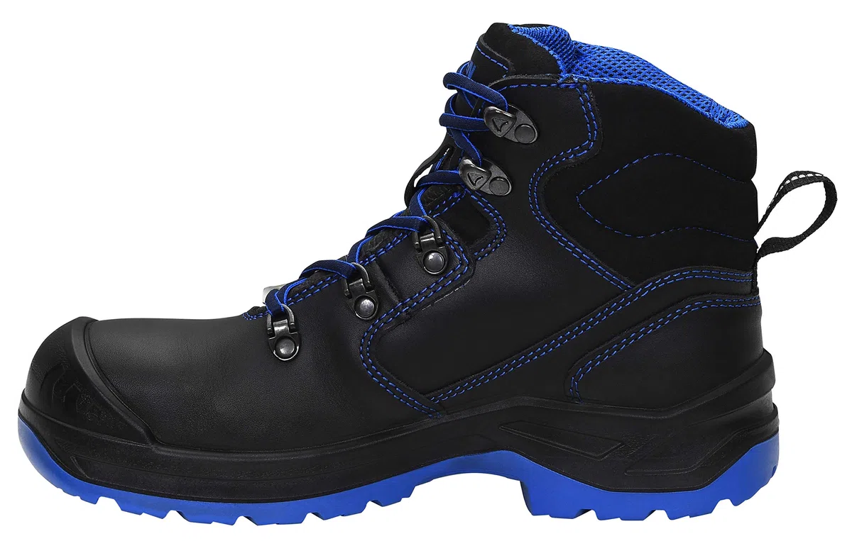 ELTEN LENA black-blue Mid ESD S3 | Sicherheitsschuhe für Damen & Herren, Stahlkappe, leicht, atmungsaktiv, Gr. 36