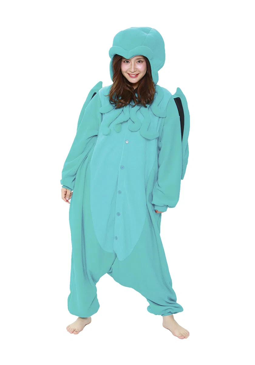 SAZAC Cthulhu Kigurumi - Onesie Jumpsuit Halloween Costume