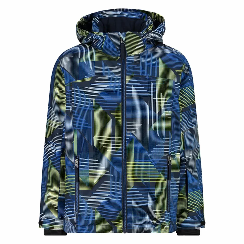 CMP KID JACKET SNAPS HOOD 7ZU BLUE ROYAL-B.BLUE-WINTER