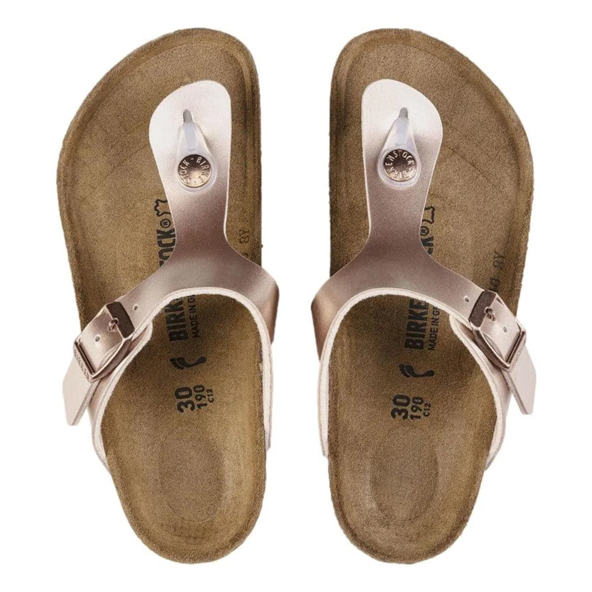 BIRKENSTOCK Gizeh Unisex-Sandalen, Elektrisches Metallic-Kupfer