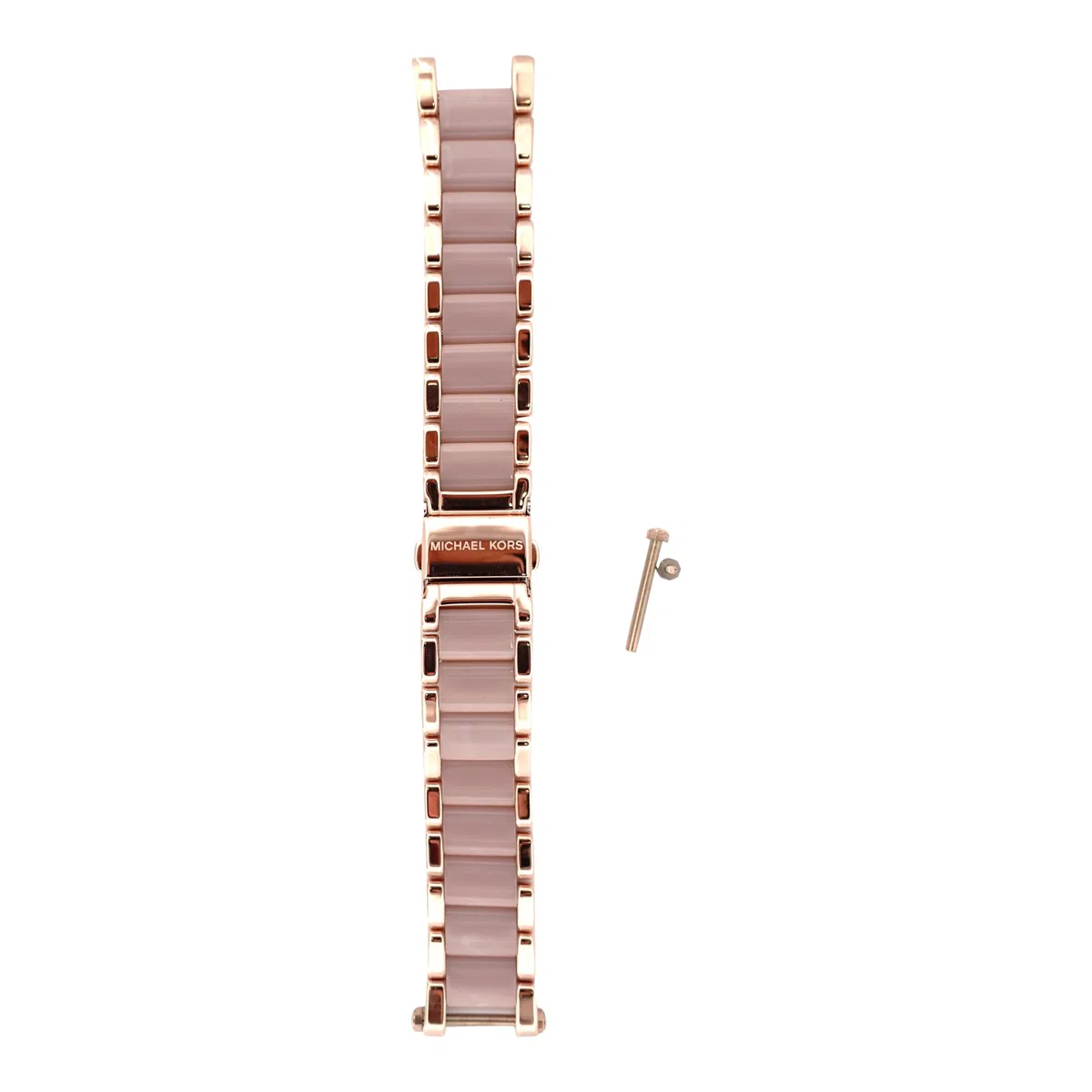 Michael Kors Uhrenarmbänder für Damen 20mm, Rosa Edelstahl, original ersatzband für MK5896