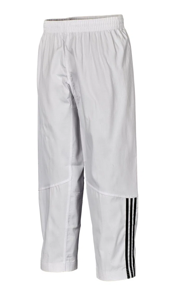 adidas Taekwondoanzug Club 3 | Dobok mit Schulterstreifen | für Kinder und Erwachsene | Leicht und atmungsaktiv | Revers Weiß | für Training und Wettkampf | für Körpergröße 130-220 cm