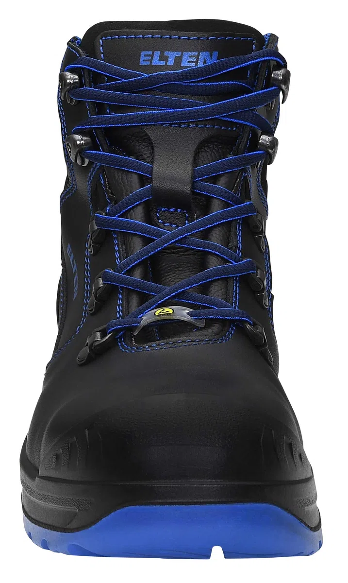 ELTEN LENA black-blue Mid ESD S3 | Sicherheitsschuhe für Damen & Herren, Stahlkappe, leicht, atmungsaktiv, Gr. 36