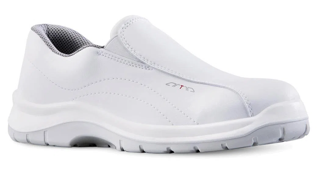 Artra Arica 6207 rutschfeste Slipper, weiße Arbeitsschuhe OHNE Stahlkappe, Lebensmittel, Küche, Klinik, Handwerk, SRC