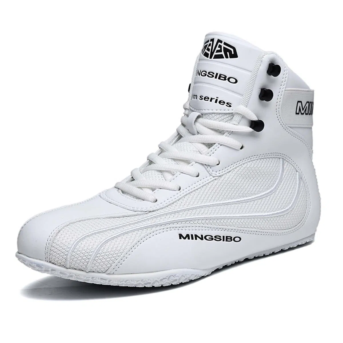 High Top Boxing Wrestling Schuhe für Damen Boxer Comfort Lace Up Atmungsaktive Fitness Kampftrainer