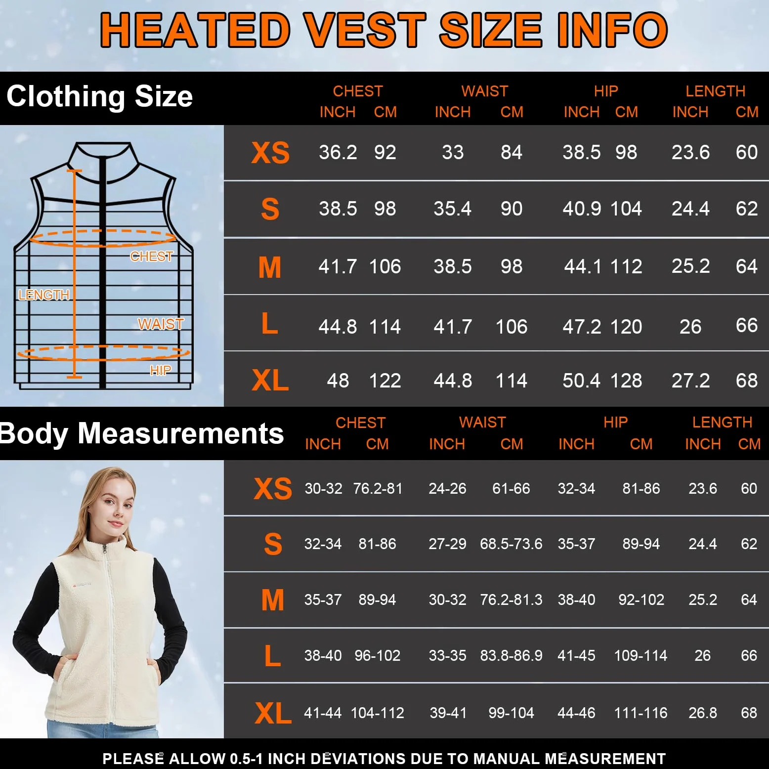 Gokozy Fleece Beheizbare Weste Damen mit 11 Heizzonen & 7.4V Akku,elektrische sherpa Heizweste Damen Kuschelige Wärmeweste Ideal für Herbst & Winter