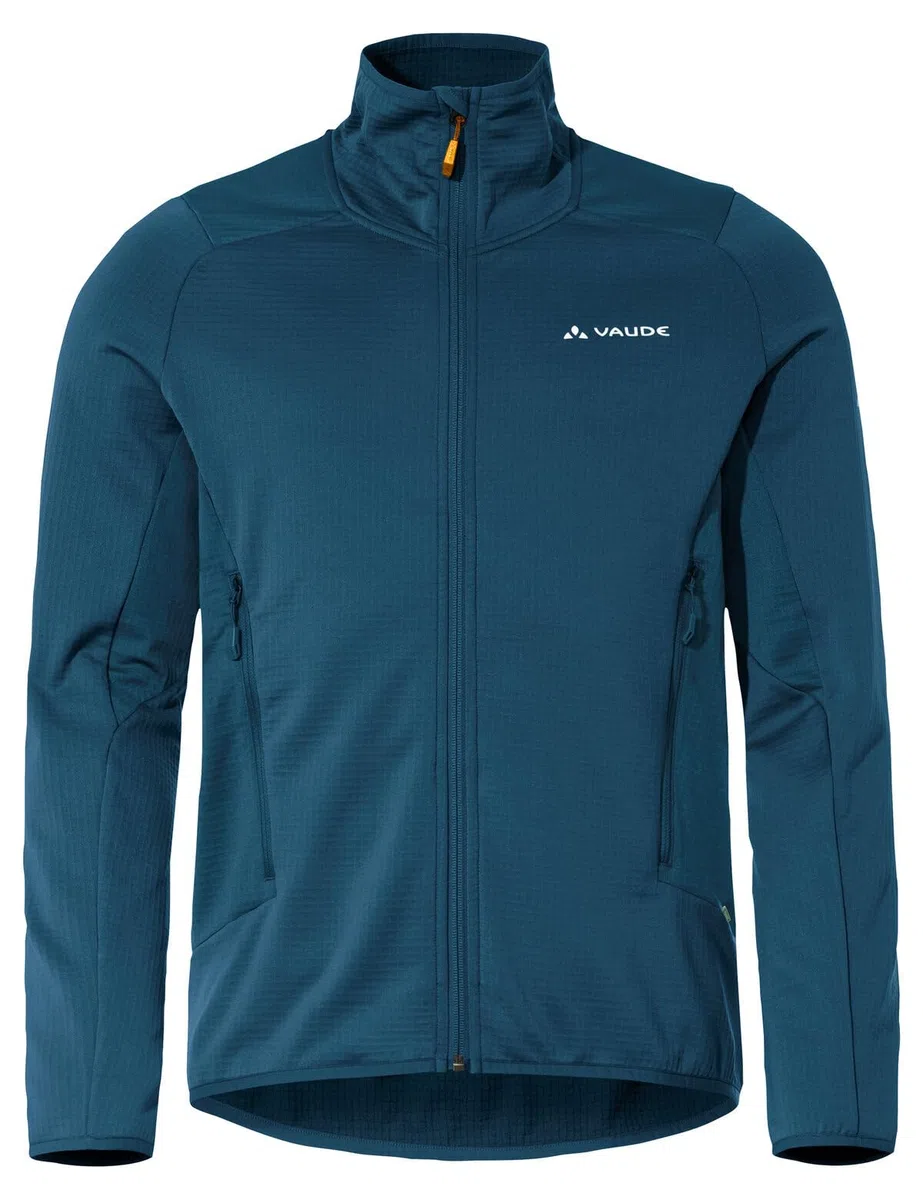 VAUDE Monviso Fleece FZ Jacket II – Herrenjacke mit Front-Reißverschluss, Fleecejacke aus Polyester mit 2 Taschen – für Skitouren und Bergtouren, Passform: SlimFit