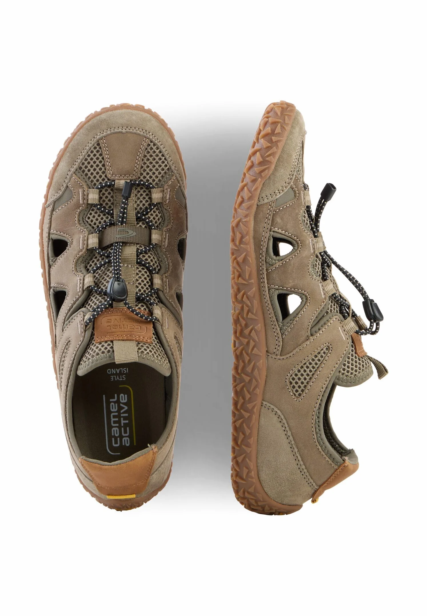 camel active Herren Leichter Sneaker mit luftigen Partien