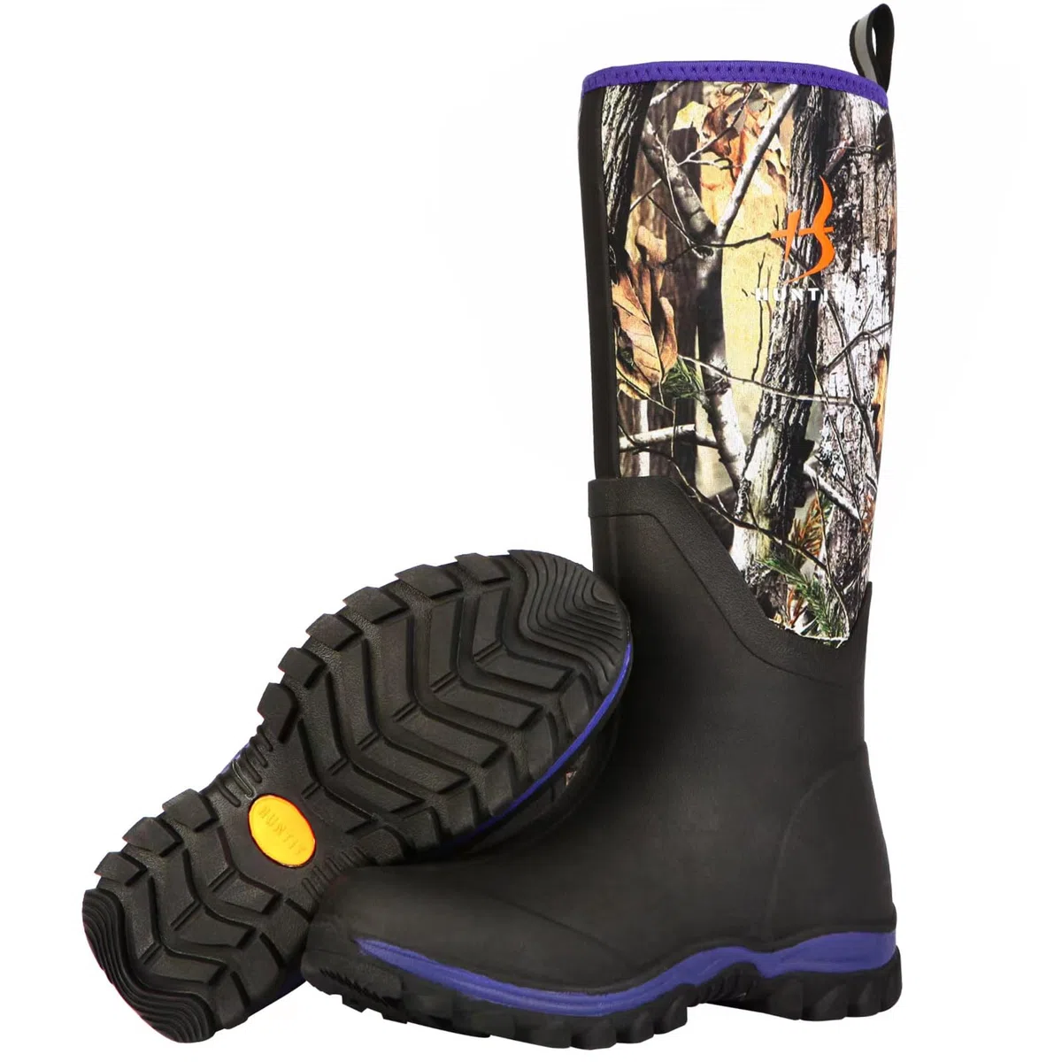 HUNTIT Gummi Jagd Boost für Frauen Isolierte Gummistiefel Wasserdichte Frauen Jagd Stiefel 6mm Neopren Outdoor Camo Stiefel