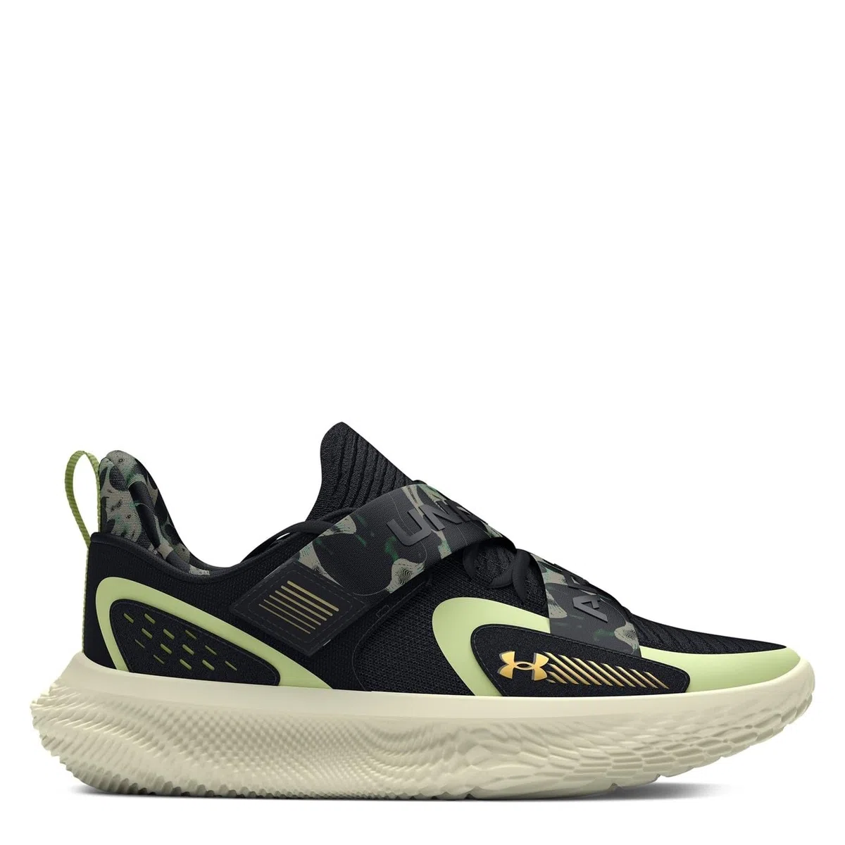 Under Armour Unisex Basketballschuhe Flow Futr X 4 Camo 3027772 Black/Retro Green 47.5