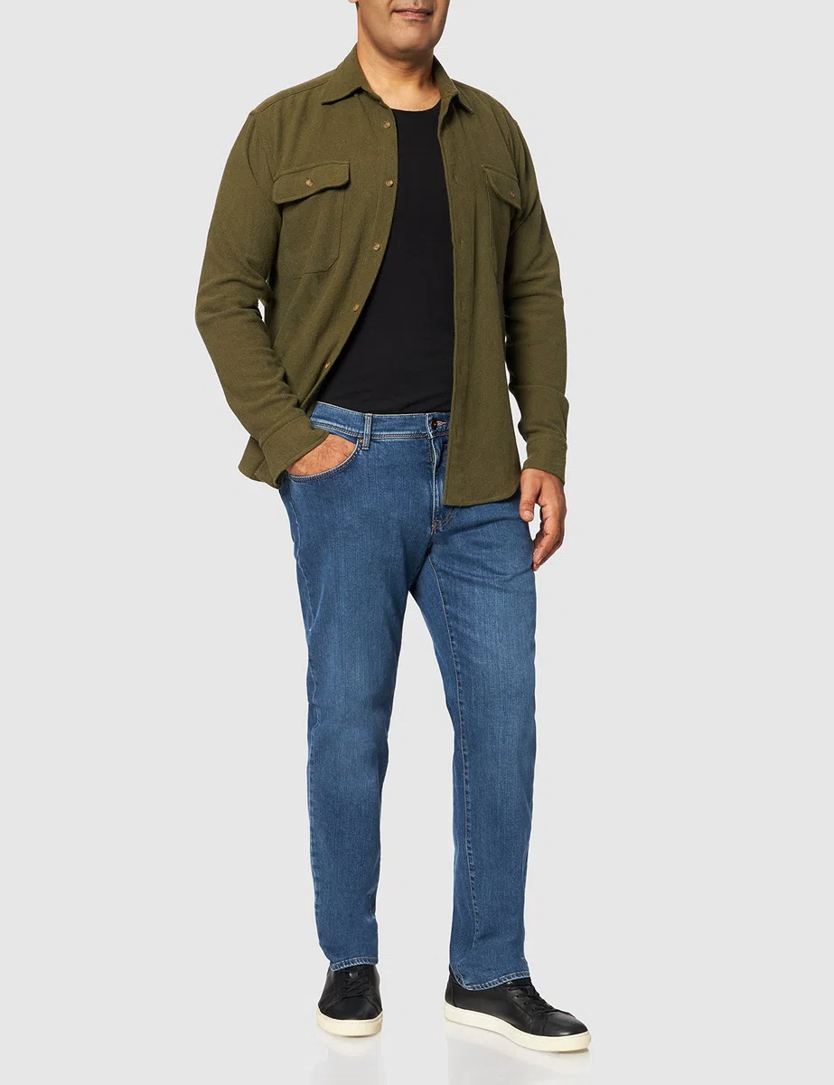 BRAX Straight Jeans Cadiz 5-Pocket Premium Flex dunkelblau