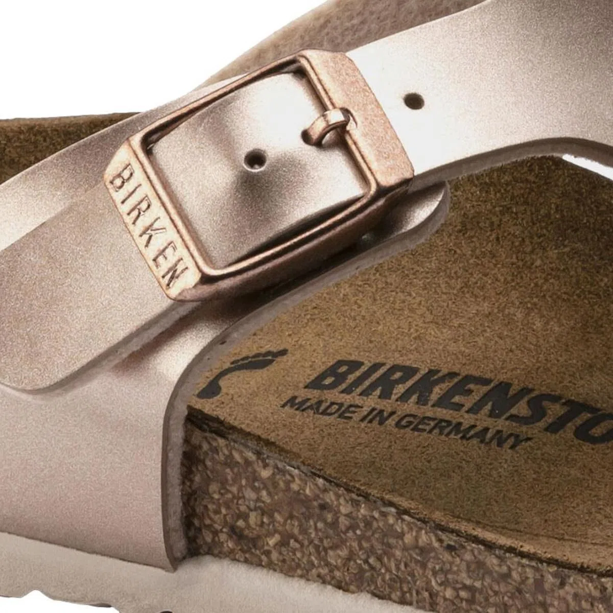 BIRKENSTOCK Gizeh Unisex-Sandalen, Elektrisches Metallic-Kupfer