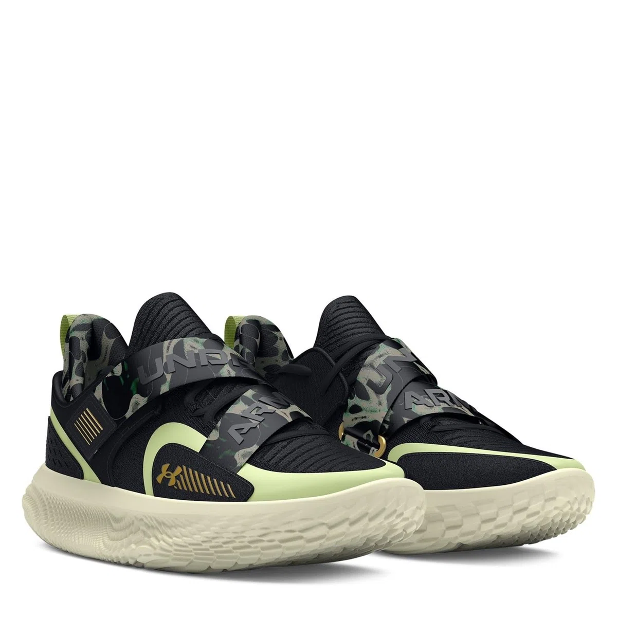 Under Armour Unisex Basketballschuhe Flow Futr X 4 Camo 3027772 Black/Retro Green 47.5