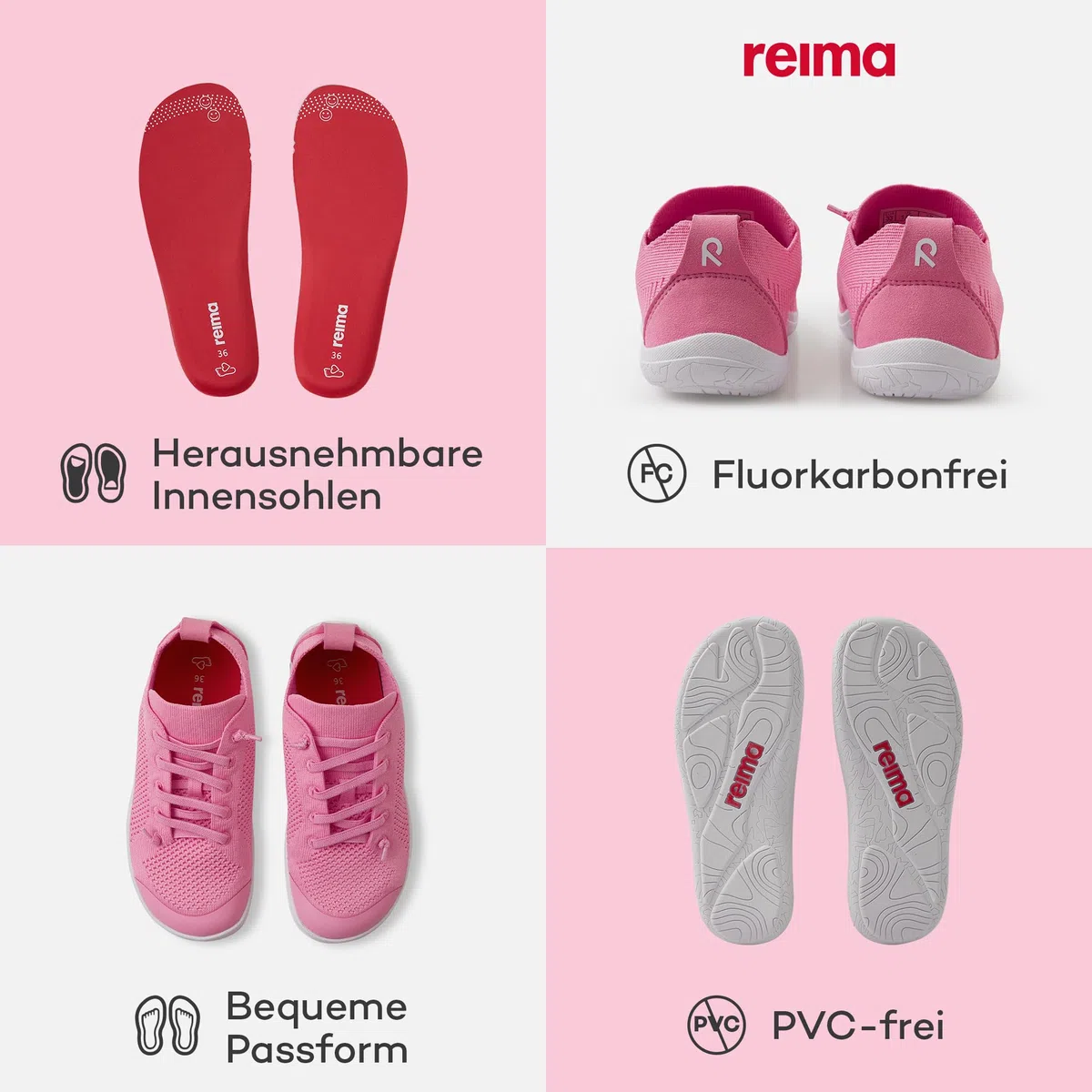 Reima - Astelu Barfußschuhe für Kinder - atmungsatkiver und Flexibler Barfusschuh