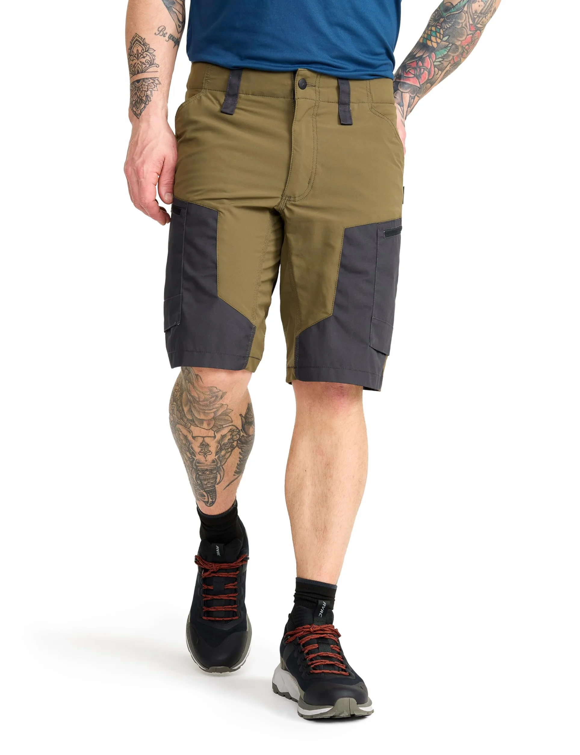RevolutionRace RVRC GP Shorts für Herren, strapazierfähige und belüftete Wandershorts für alle Outdoor-Aktivitäten