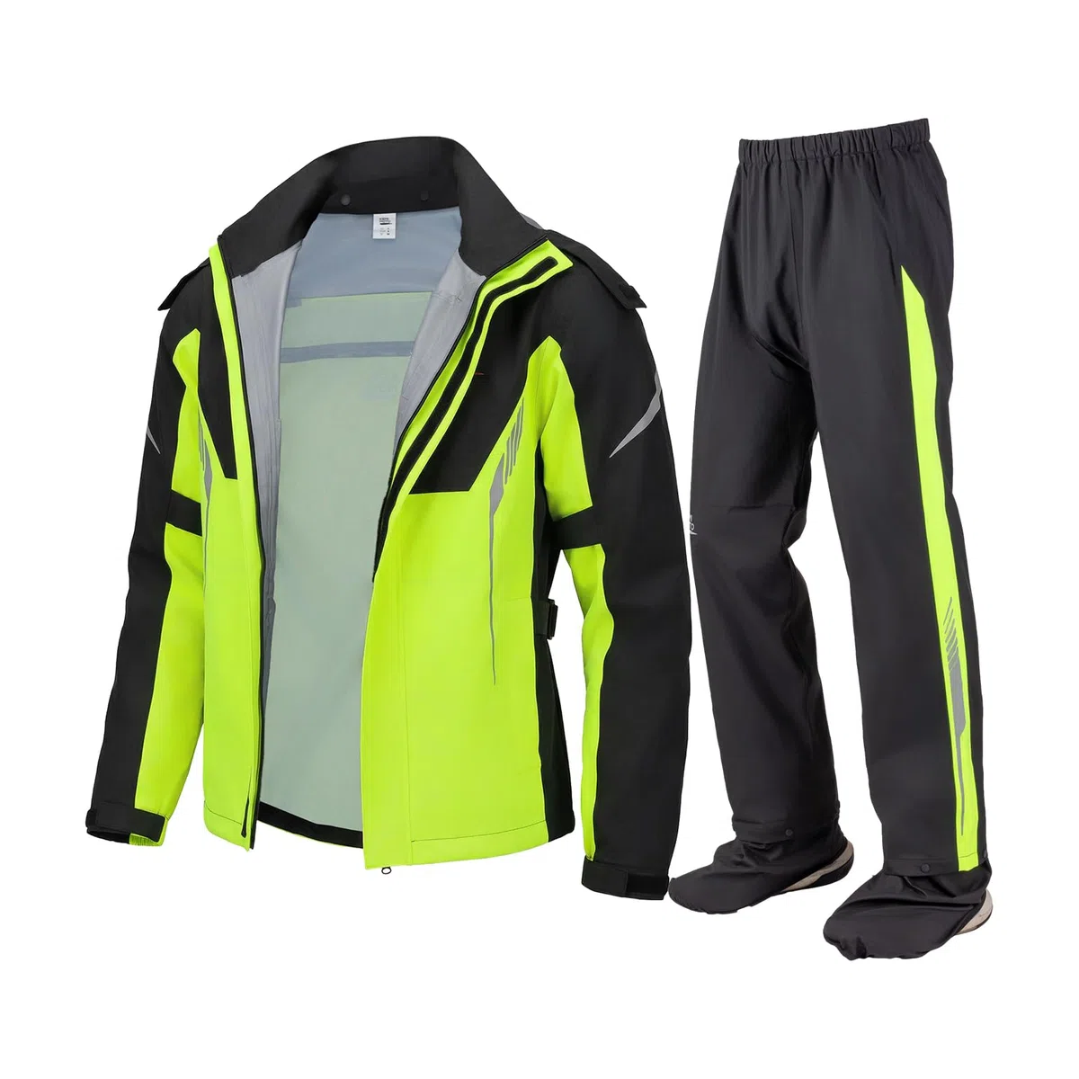 KEMIMOTO Regenanzug für Herren & Damen, 100% Wasserdichter Regenmantel, Atmungsaktiv Winddicht Regenbekleidung Regenjacke für Camping, Wandern, Reisen, Radfahren
