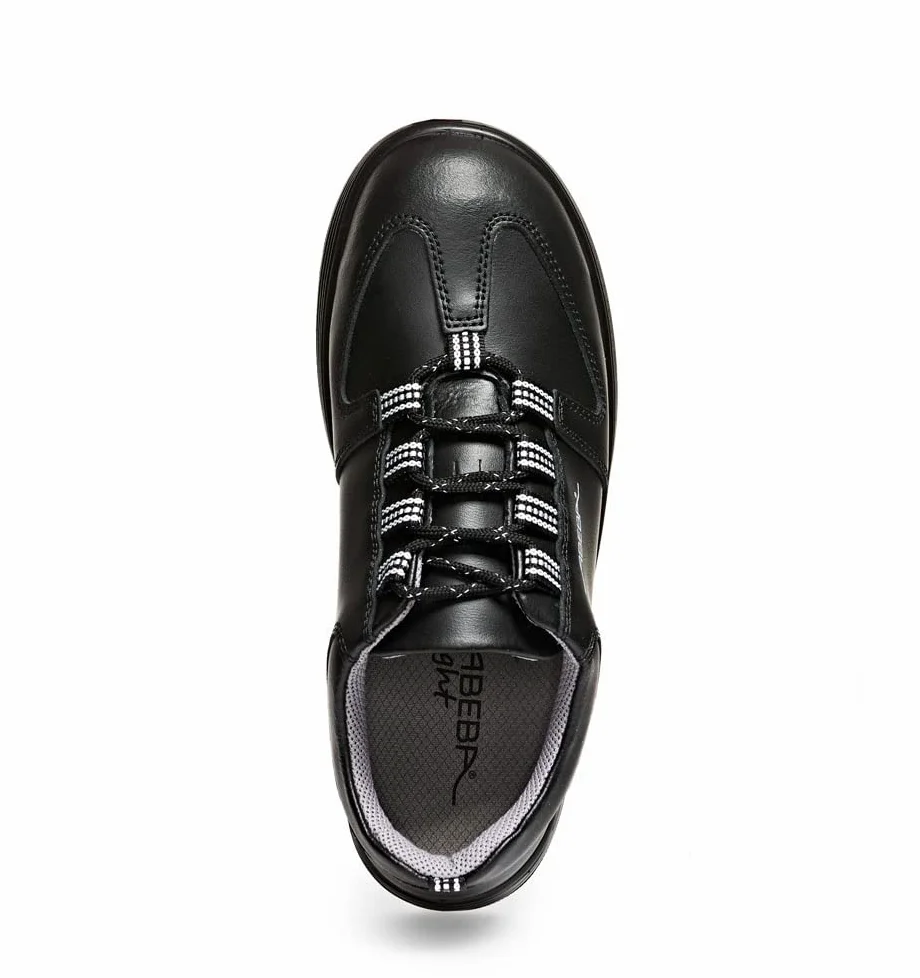 ABEBA 342017 711038 S2 Halbschuh, Rutschhemmende PU-Sohle, Schwarz, 44 Größe