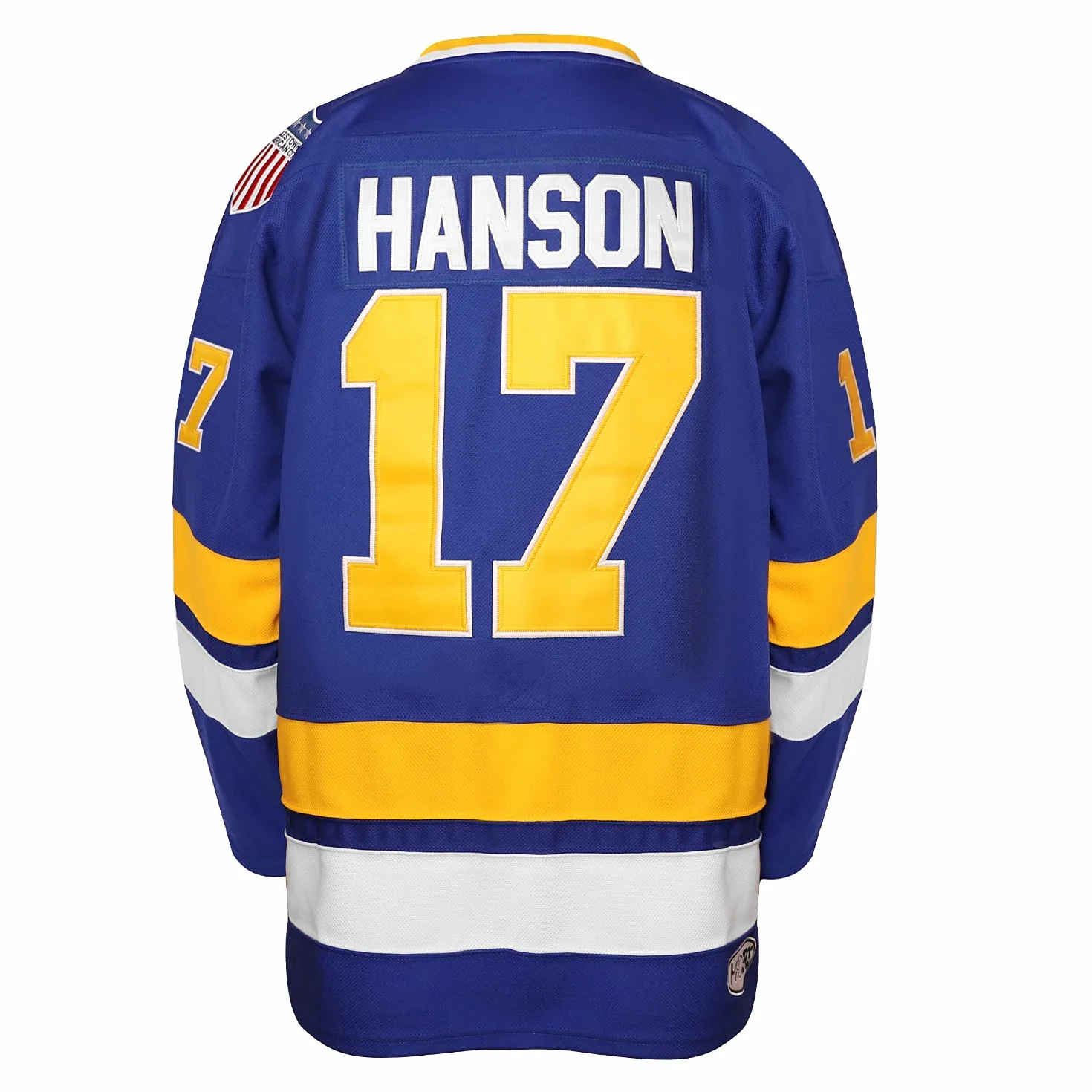 Herren Hanson Brother 16 Jack 17 Steve 18 Jeff Charlestown Chiefs Movie Hockey Trikot