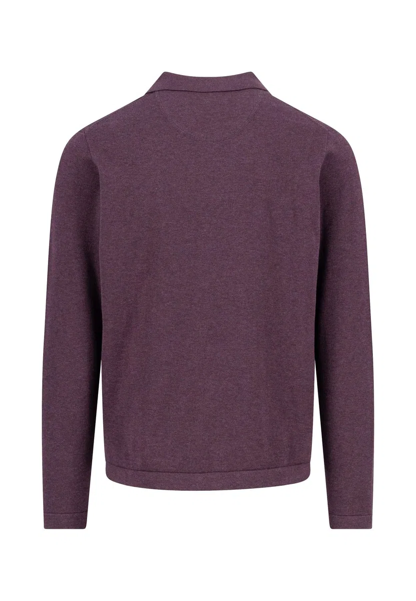 FYNCH-HATTON Strickjacke aus Baumwolle mit Kentkragen und Knopfleiste