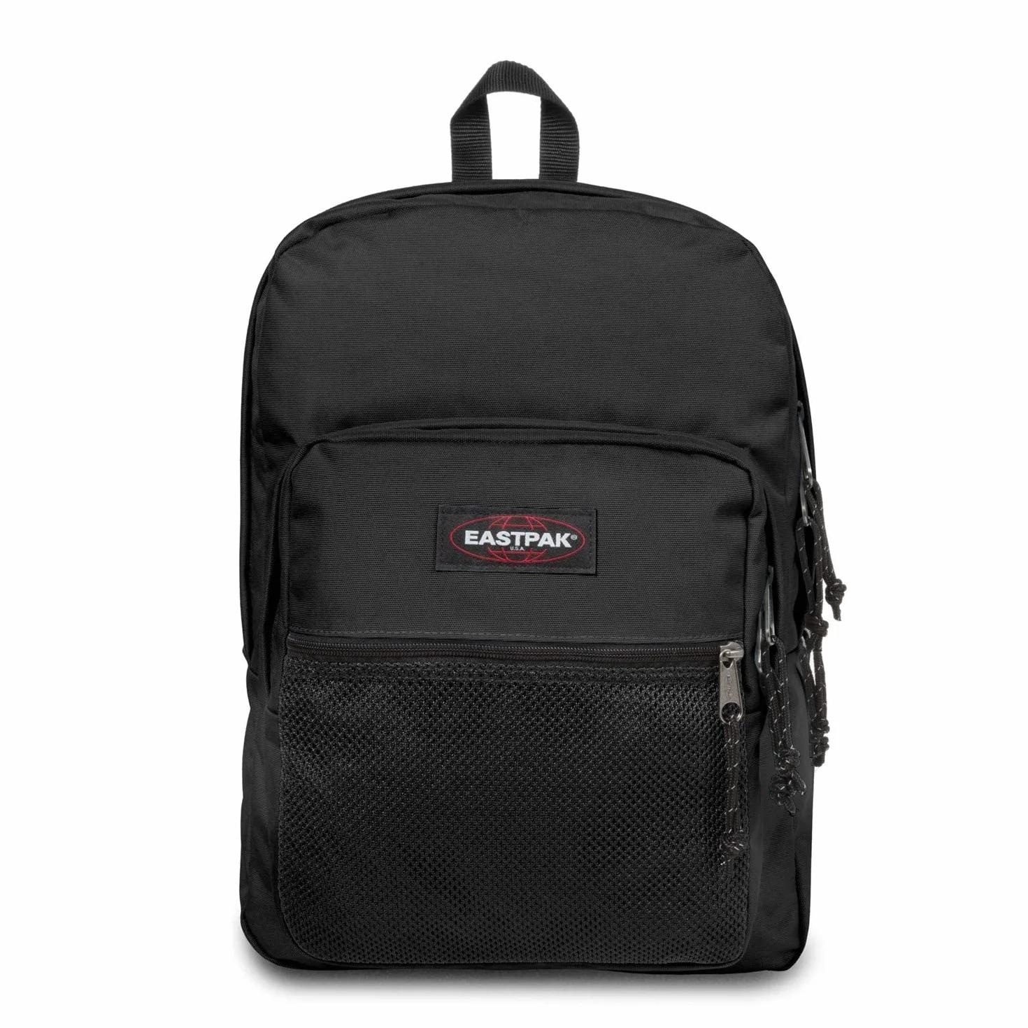 EASTPAK Pinnacle Rucksack 38L (42 x 32 x 25,5 cm), Extra großer Schul- & Freizeitrucksack, robuster Multi-Fach Rucksack mit Organizer und gepolsterten Trägern - BLACK