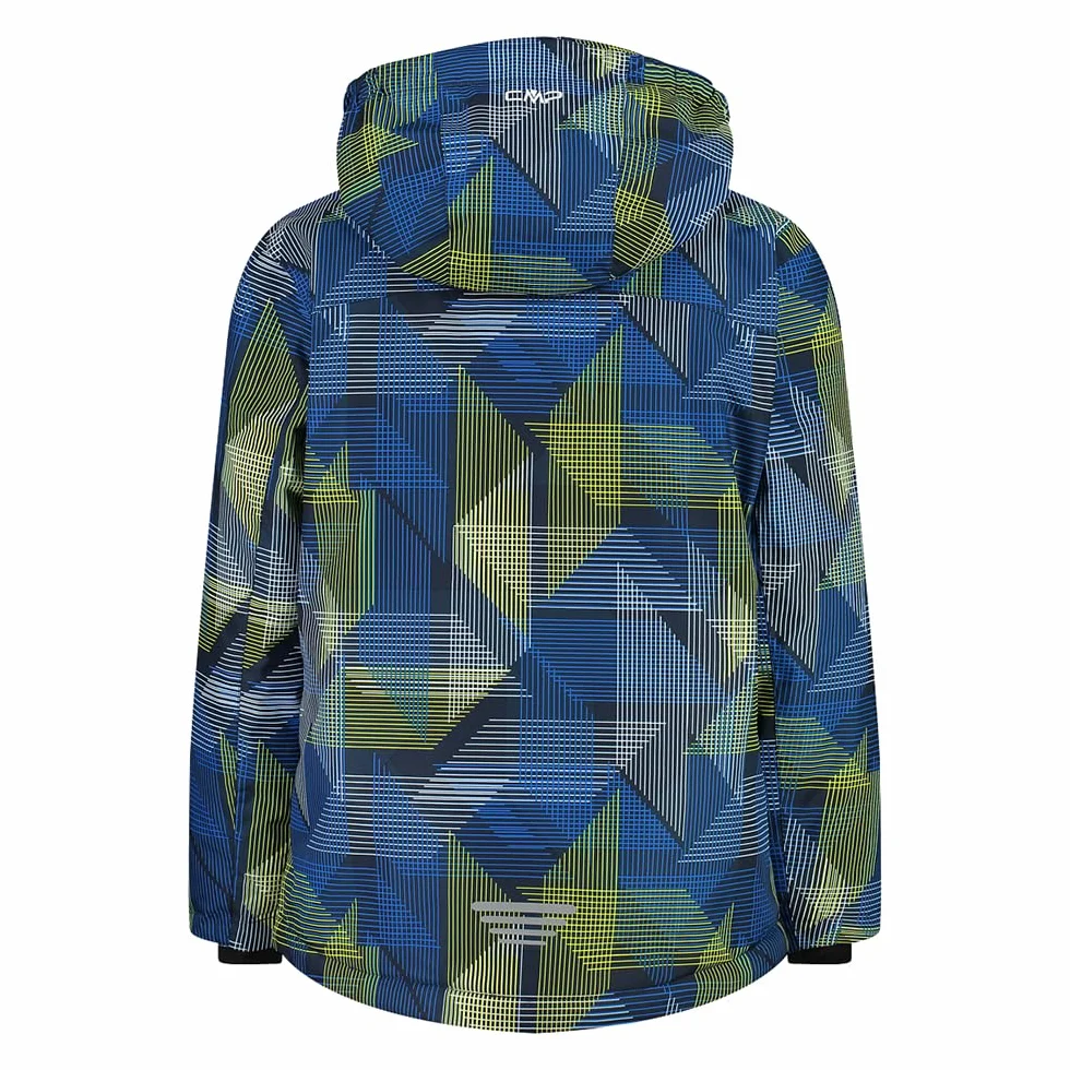CMP KID JACKET SNAPS HOOD 7ZU BLUE ROYAL-B.BLUE-WINTER