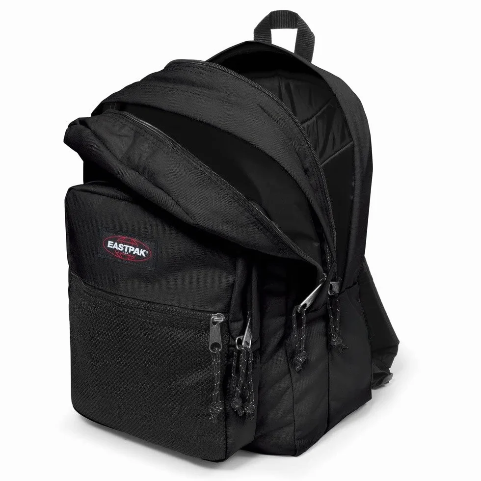 EASTPAK Pinnacle Rucksack 38L (42 x 32 x 25,5 cm), Extra großer Schul- & Freizeitrucksack, robuster Multi-Fach Rucksack mit Organizer und gepolsterten Trägern - BLACK