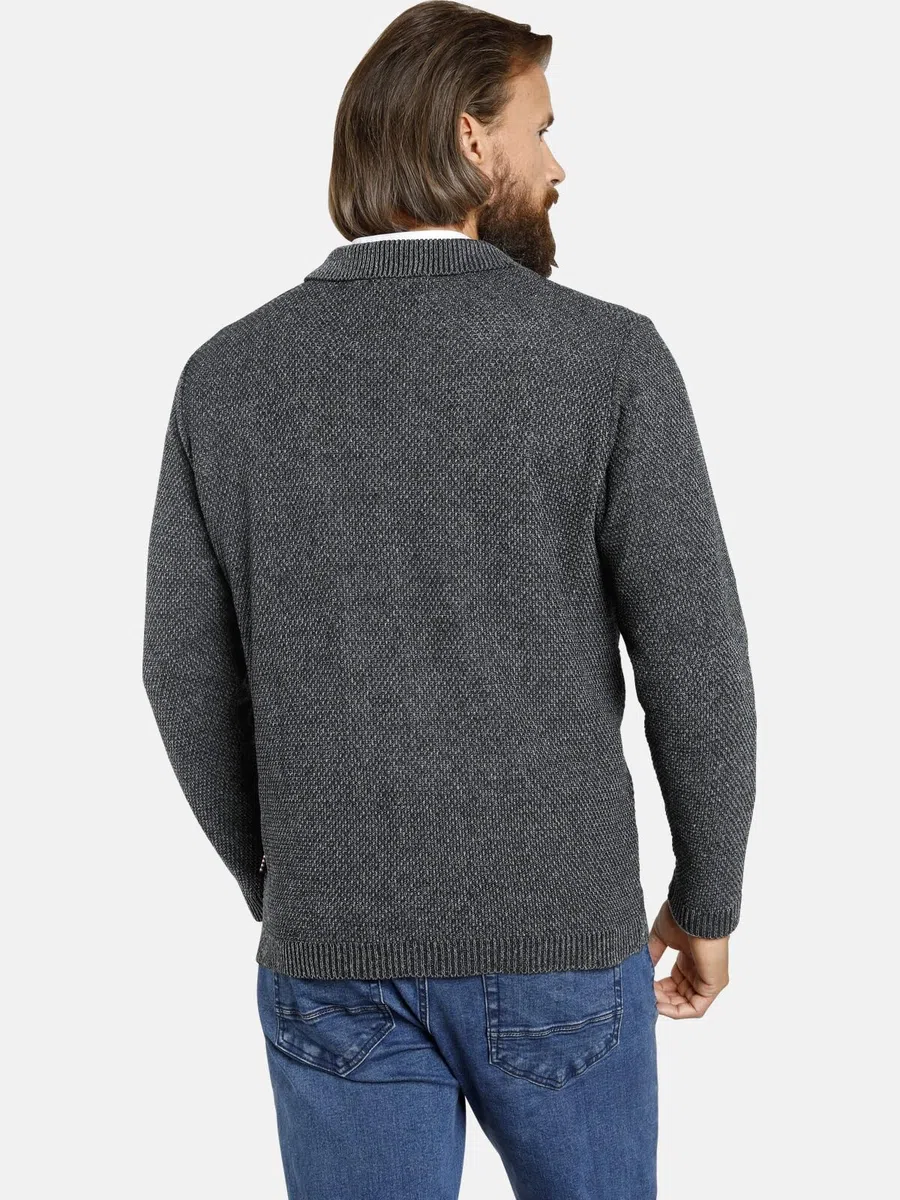 Jan Vanderstorm Herren Strickjacke Asger | nicht gefüttert | Sakko | Blazer | Cardigan aus elegant-dünnem Strick-Material | große Größen L-7XL