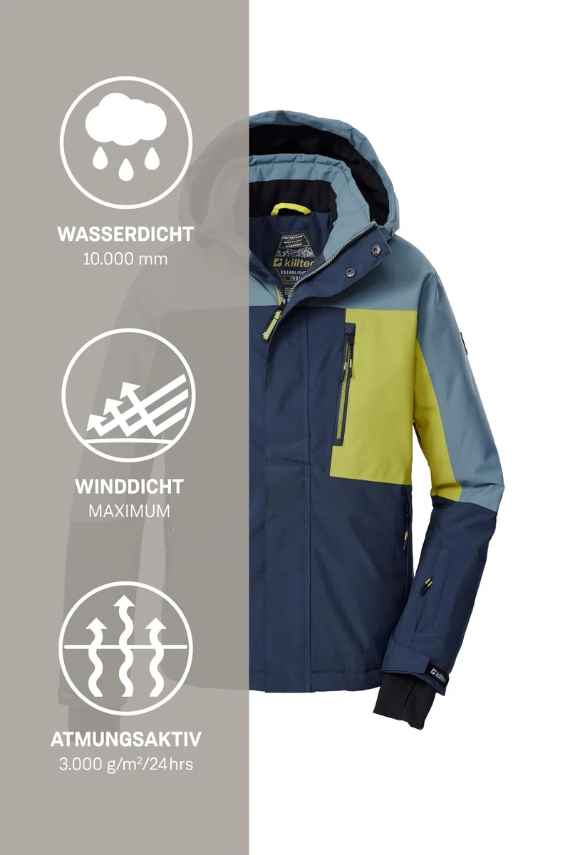 Killtec Jungen Ksw 200 Bys Ski Jckt Skijacke/Funktionsjacke mit Kapuze und Schneefang