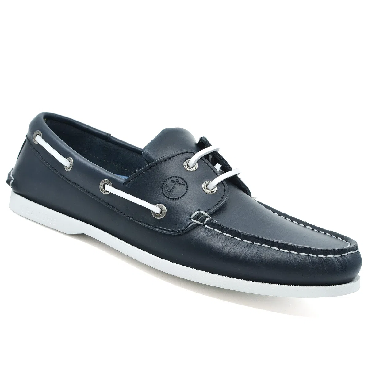 Seajure Damen Bootsschuhe Watamu Marineblau Leder
