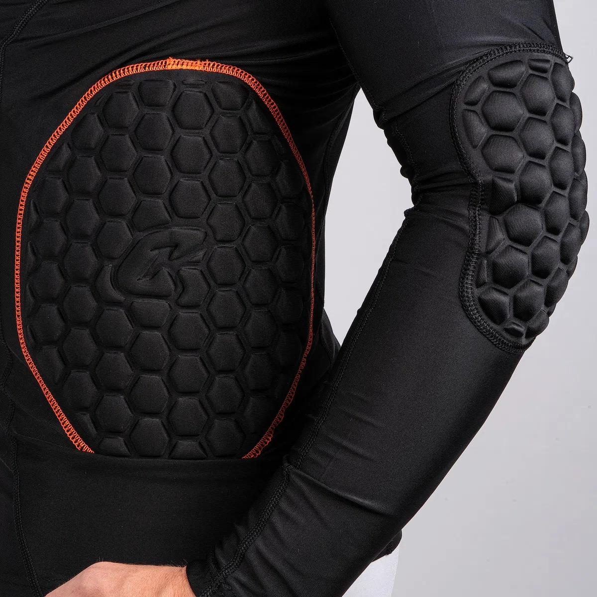 CATCH & KEEP Torwart Protectionshirt lang gepolstert - Fußball/Sport Protection Shirt mit Kompressionsfunktion und atmungsaktivem Material