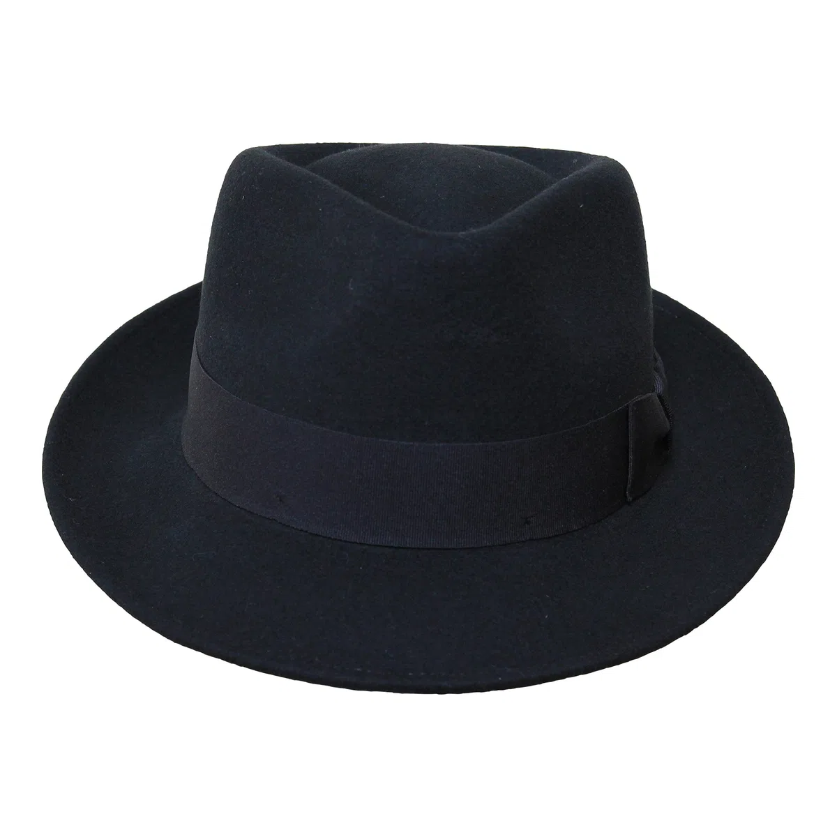 Borges & Scott B&S Premium Doyle - Teardrop Fedora Hut - 100% Wollfilz - perfekt zum Reisen - was-serabweisend - Unisex