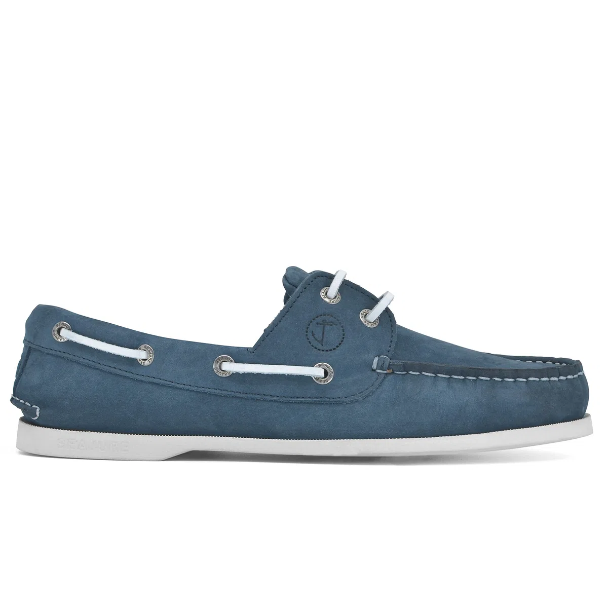 Seajure Herren Bootsschuhe Binz Blaues Nubukleder