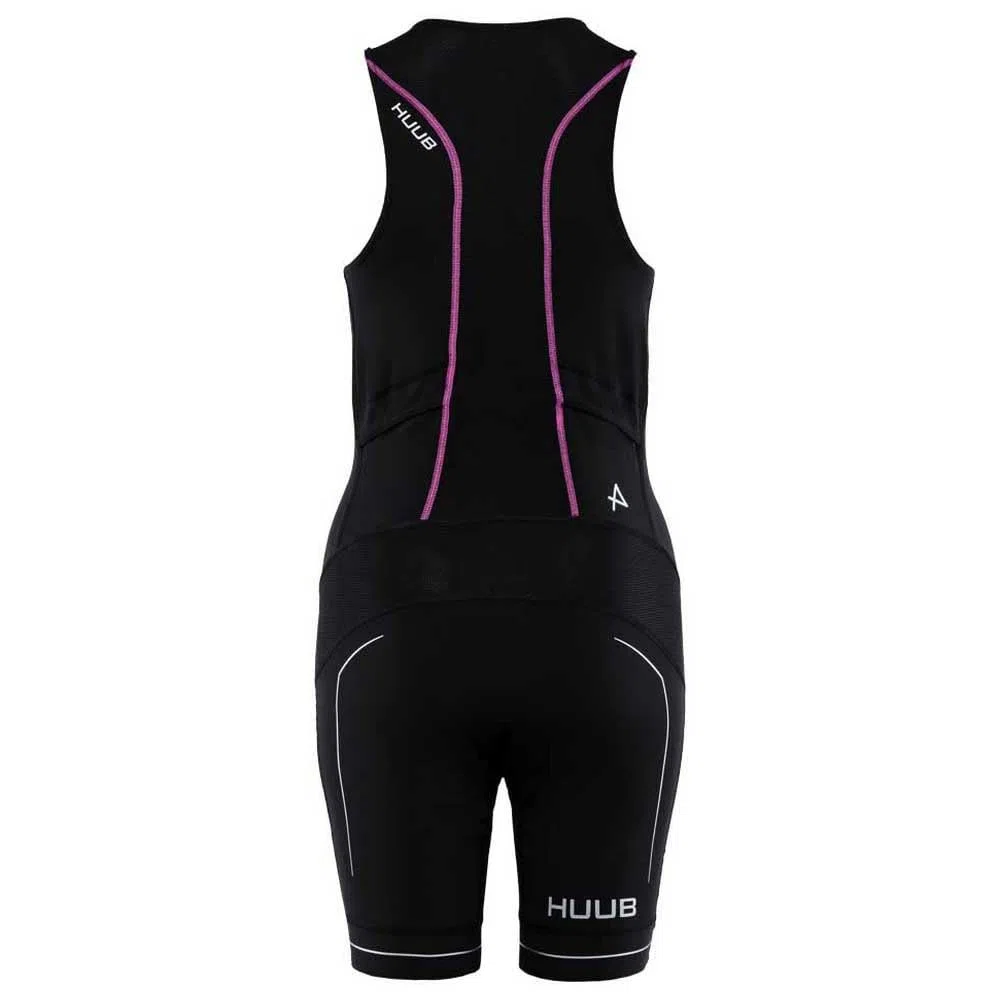 Huub Damen Aura ärmelloser Trisuit, Schwarz/Violett