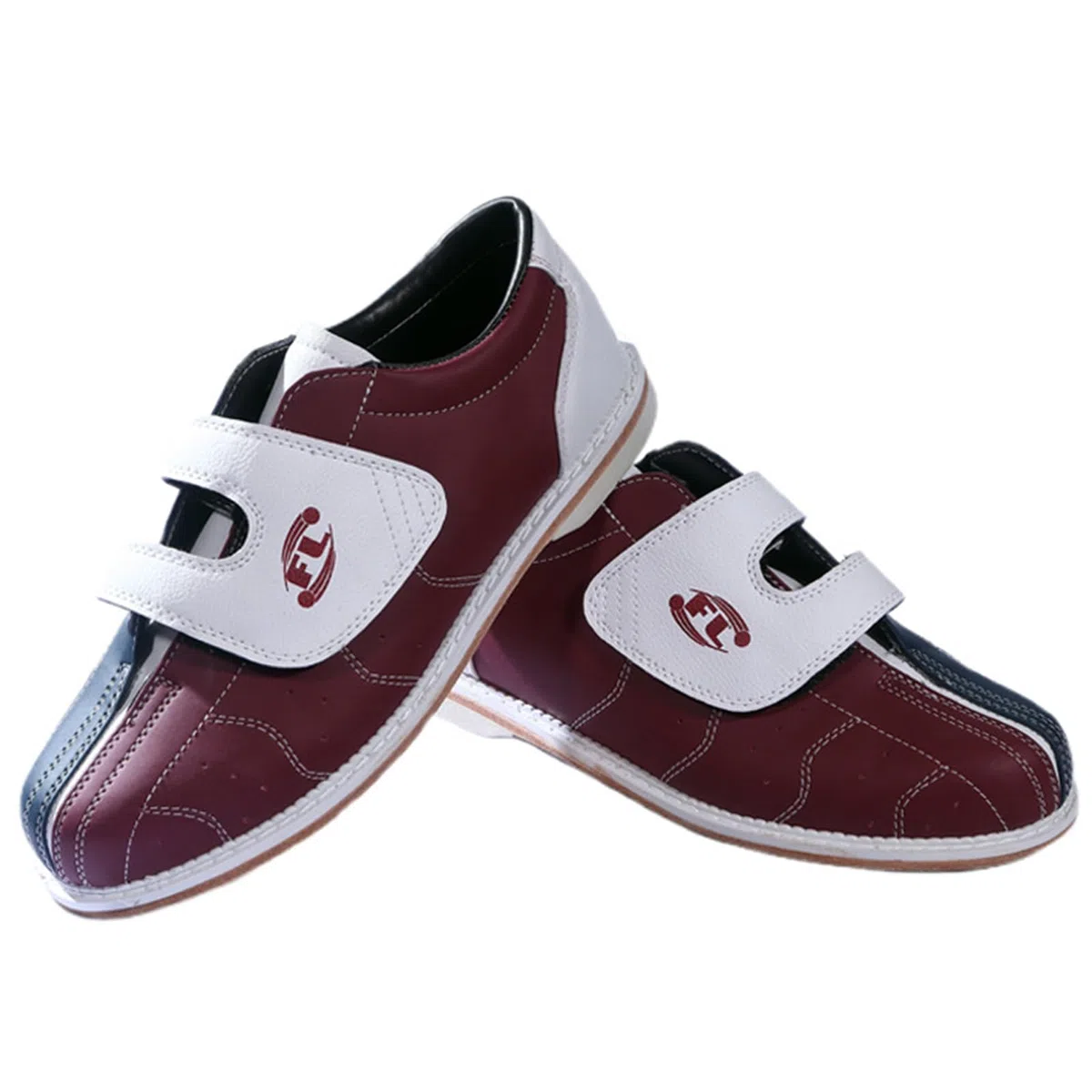 SDEQA Herren-Bowlingschuhe, leichte Bowling-Sneaker aus Leder, modische Bowling-Sneaker