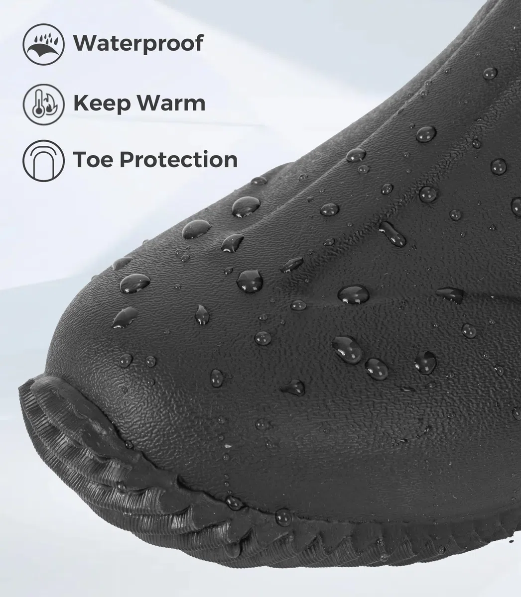 Ubon Wasserdichte Neoprenstiefel für Herren, Schlamm, Arbeit, Jagd, rutschfest, Regenschuhe