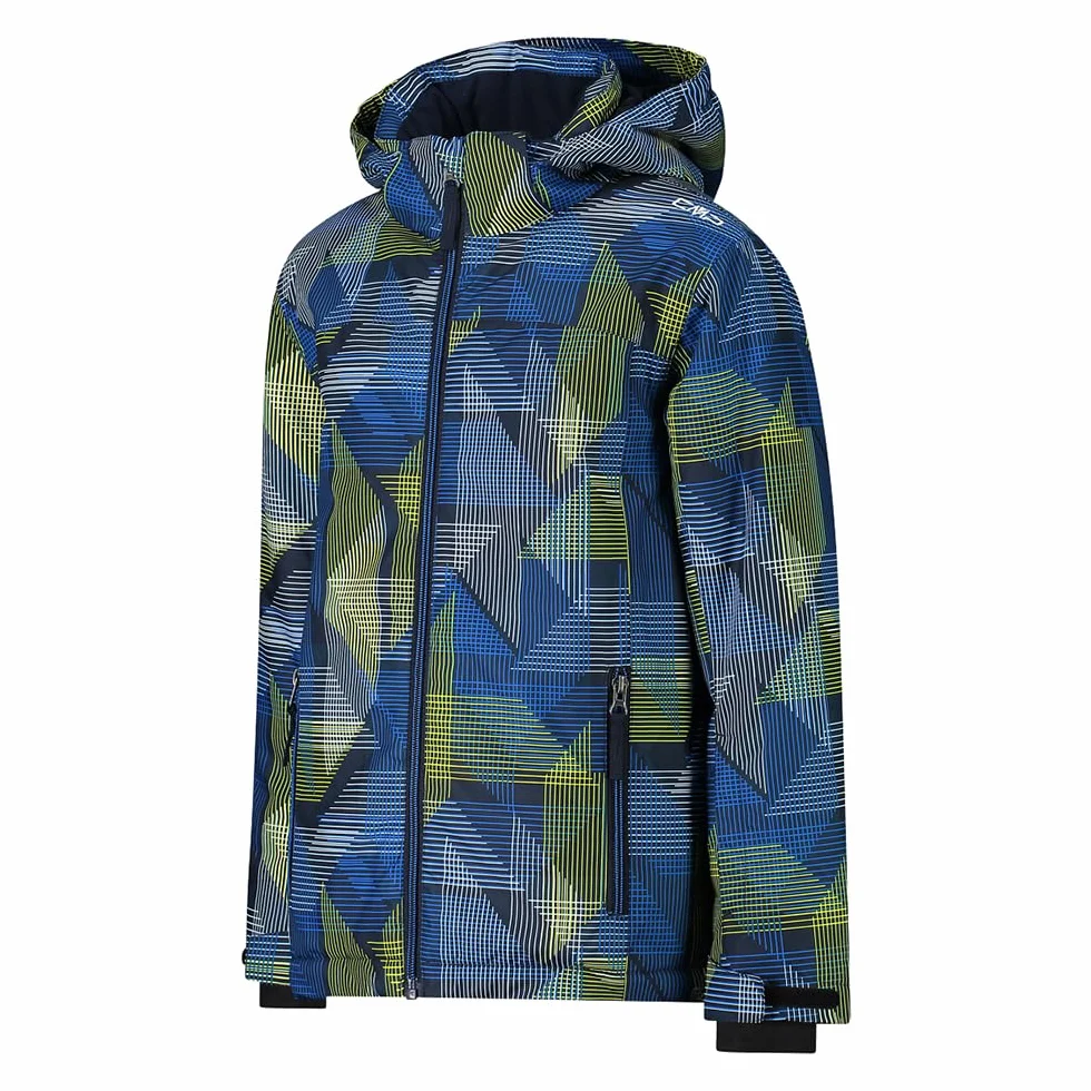 CMP KID JACKET SNAPS HOOD 7ZU BLUE ROYAL-B.BLUE-WINTER