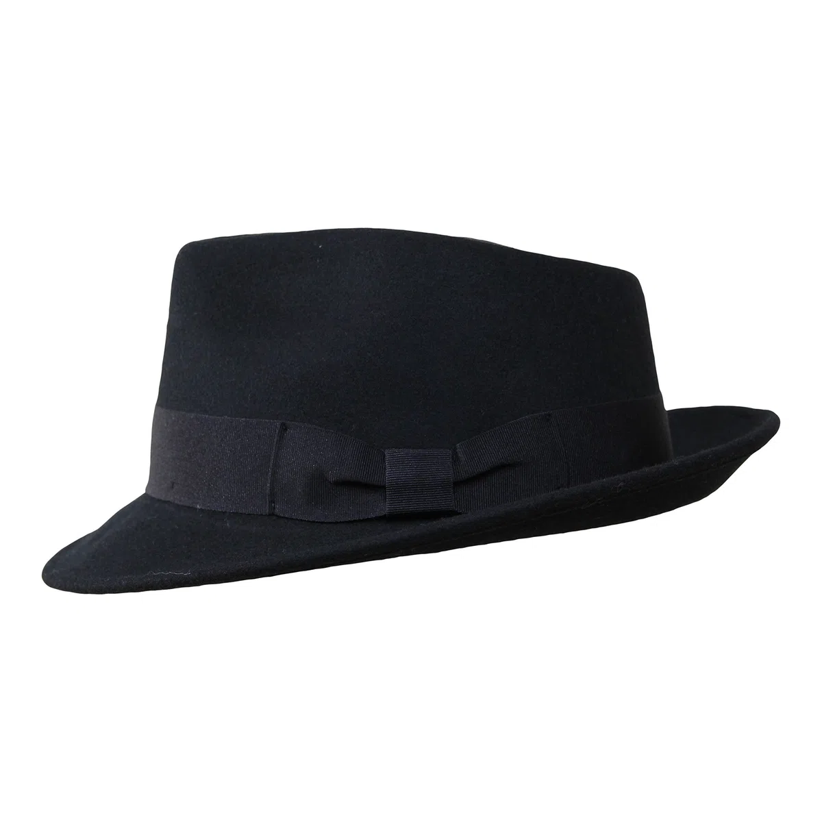 Borges & Scott B&S Premium Doyle - Teardrop Fedora Hut - 100% Wollfilz - perfekt zum Reisen - was-serabweisend - Unisex