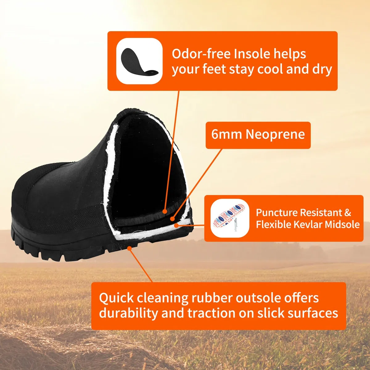HUNTIT Gummi Jagd Boost für Frauen Isolierte Gummistiefel Wasserdichte Frauen Jagd Stiefel 6mm Neopren Outdoor Camo Stiefel