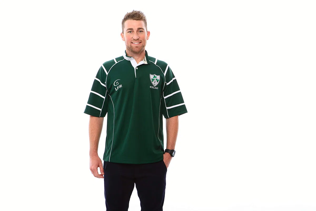 Ireland Breathable Shamrock Crest Short Sleeve Rugby Shirt