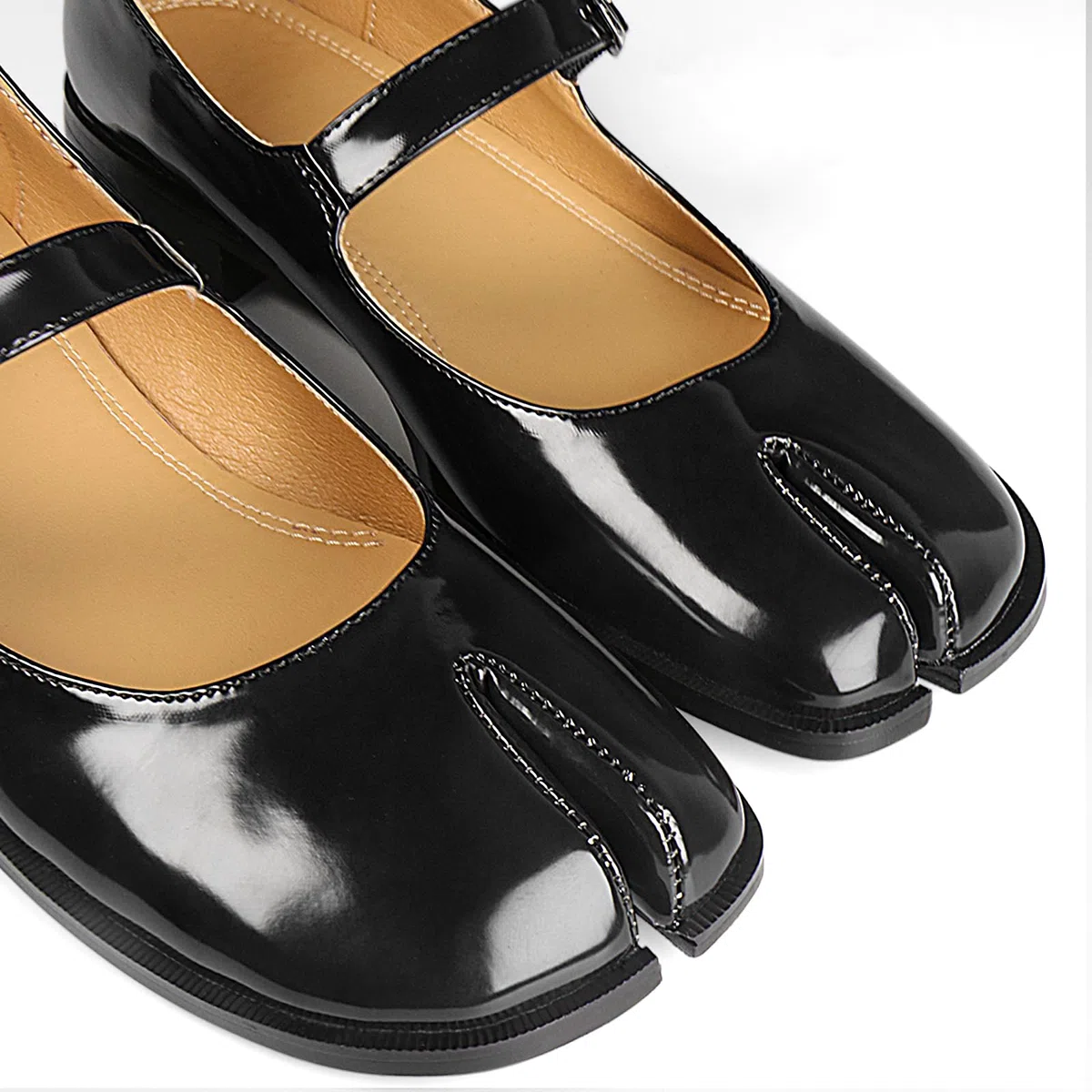 Tabi Mary Jane Damen Stiefel Schlitz Schnalle Gürtel Damen Flach Bequem Casual Chic Party Schule Arbeitskleid Pumps Schuhe