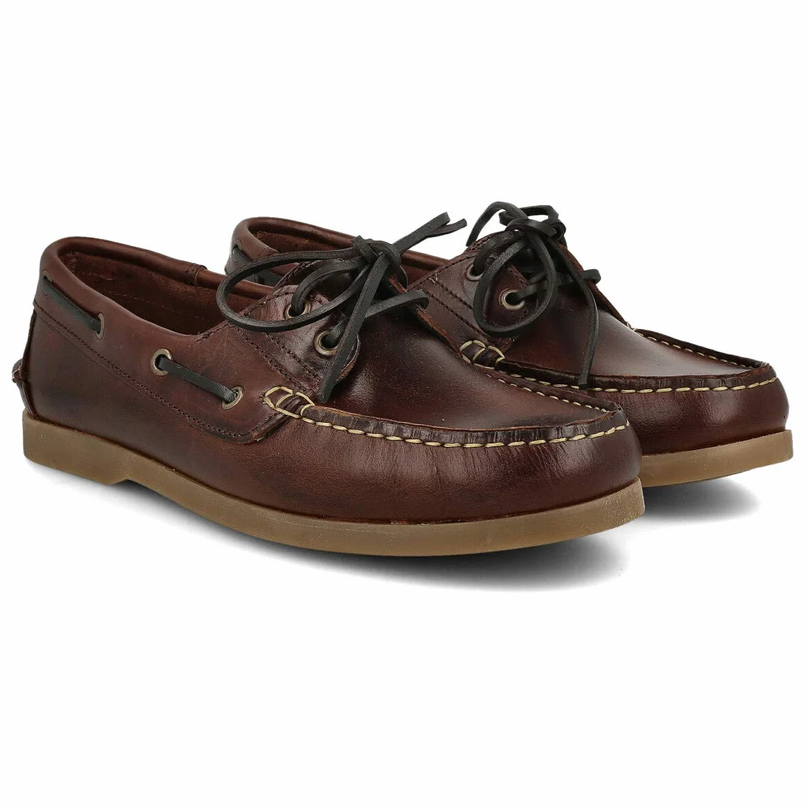 Herren Bootsschuhe Segelschuhe Mokassins aus Seahorse Geölt Leder 2 Eye Classic Lace Docksides. Mehrfarbige Gummisohle. Leder Schnürsenkel und Klettverschluss. Farben Braun, Blau und Schwartz