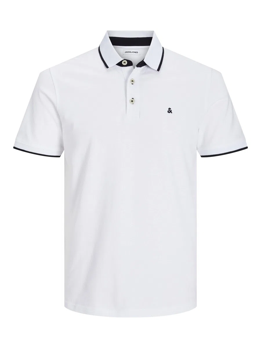 Jack & Jones Herren Jack & Jones Male Poloshirt Einfarbig Poloshirt Polohemd (1er Pack)