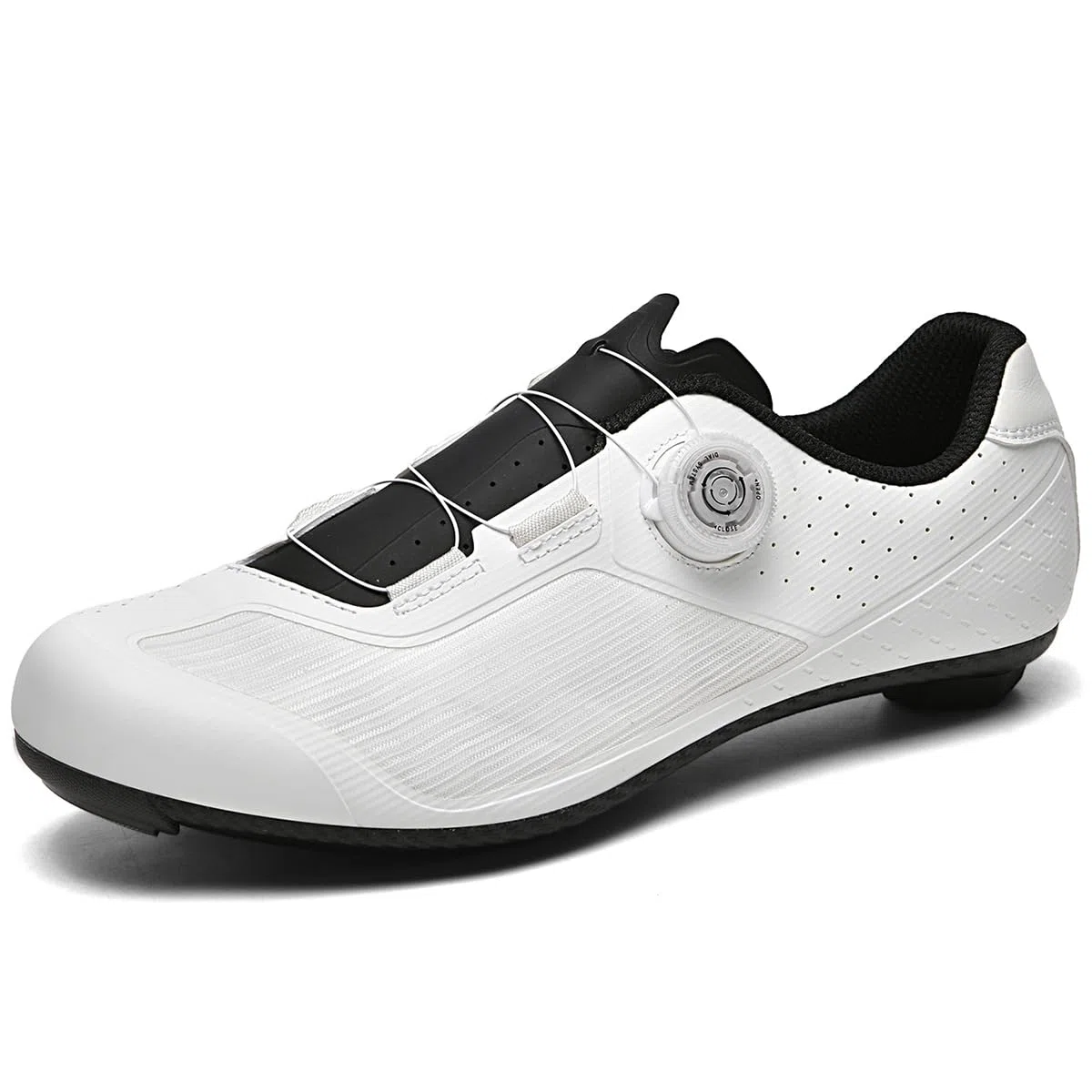 Herren Rennrad Fahrradschuhe mit Look SPD-SL Pedal, Schnelle Anpassung, Stabiler verschleißfester für Indoor Outdoor mit 3 Bolzen-Look Delta