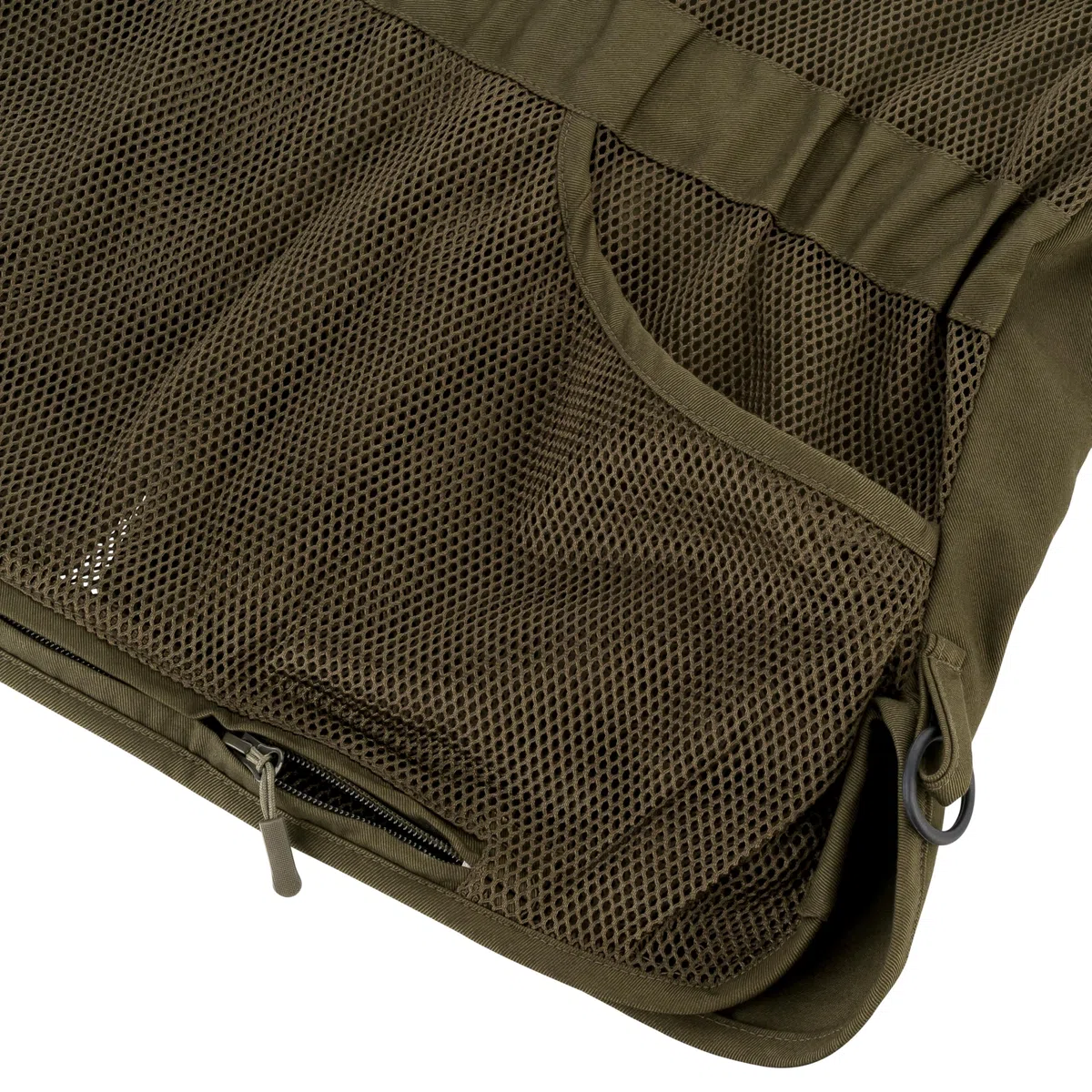 Schießweste Herren Classic Trap Skeet Jagdweste – Atmungsaktive Baumwolle mit Mesh Rücken, rutschfeste Schulterbesätze, große Fronttaschen & Rückentasche – Tontaubenschießen Schießstand Weste Grün