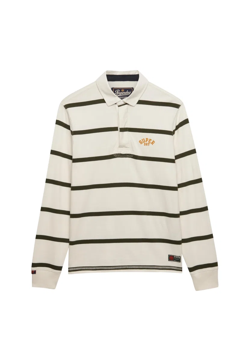 Superdry Herren Vintage Athletic Stripe Rugby-Shirt