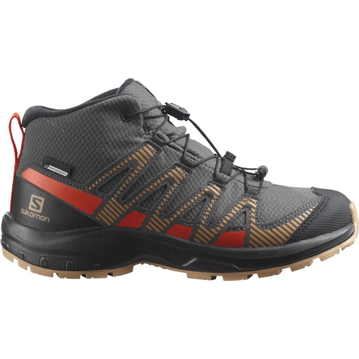 Salomon XA Pro V8 Mid ClimaSalomon Waterproof Kinder Trailrunning-Schuhe, Präzise Passform, Grip und Schutz, Sportlicher Look