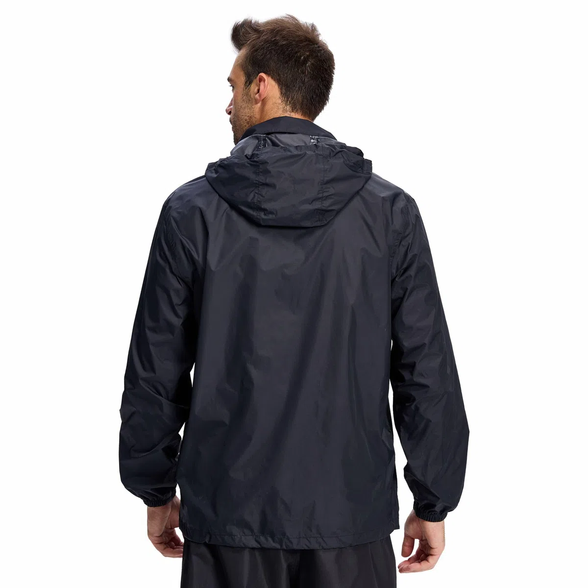 LZLER Regenjacken Herren Wasserdichte Leichte Faltbare windjacke Regenmantel mit Verstellbare Kapuze für Outdoor Wandern Camping